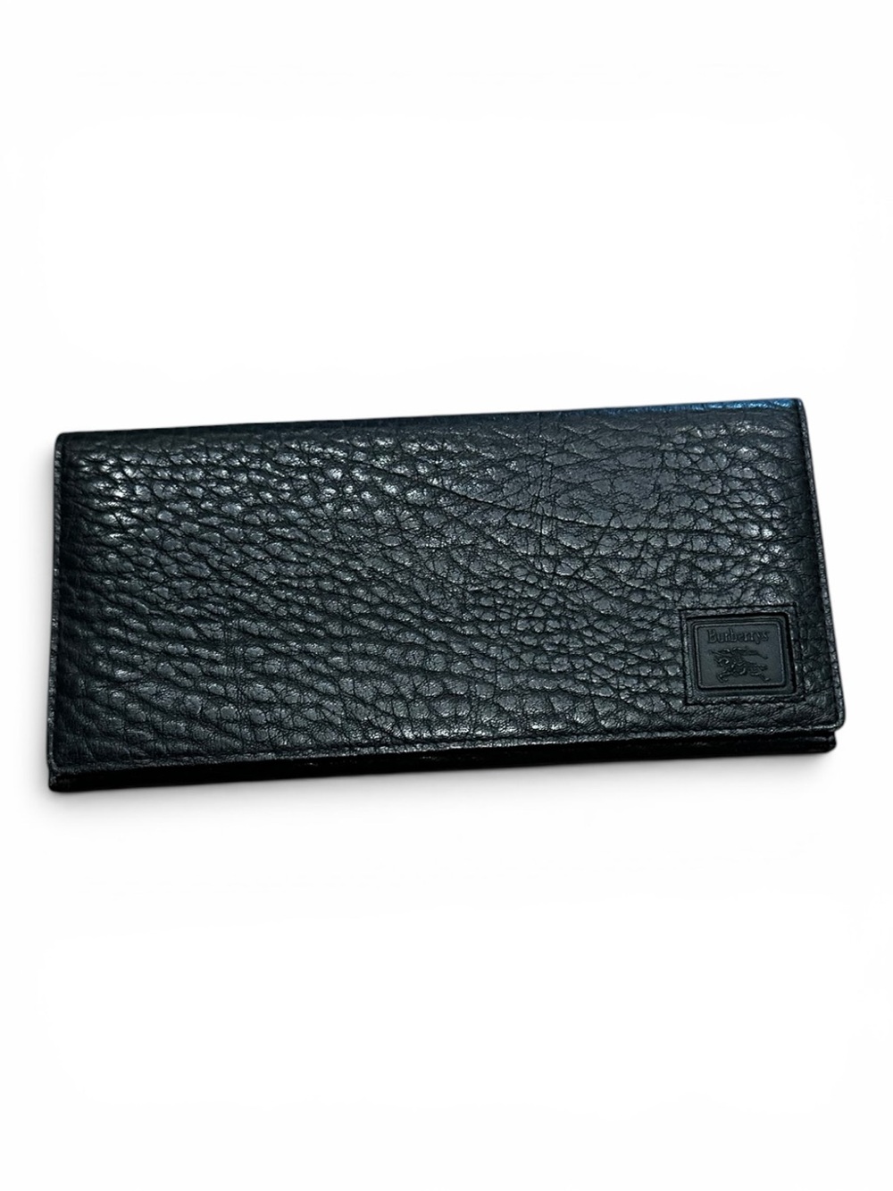 ✨💎VINTAGE💎✨Burberrys Black Textured Leather Long Wallet